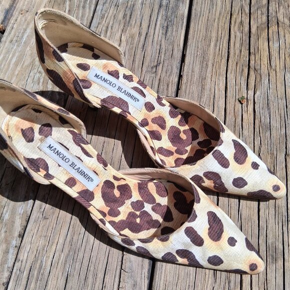 Manolo Blahnik leopard heels - Picture 1 of 3